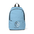 Light Blue Unisex Fabric Backpack