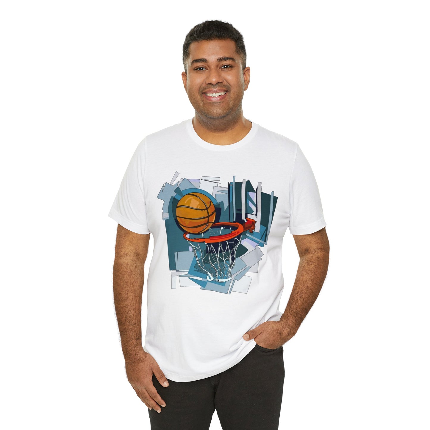 Basketball & Hoop Short Sleeve Tee