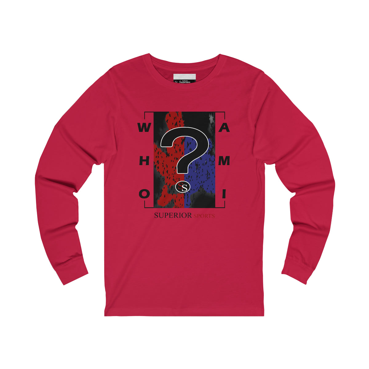 Men Long Sleeve Who Am I Long Sleeve Tee