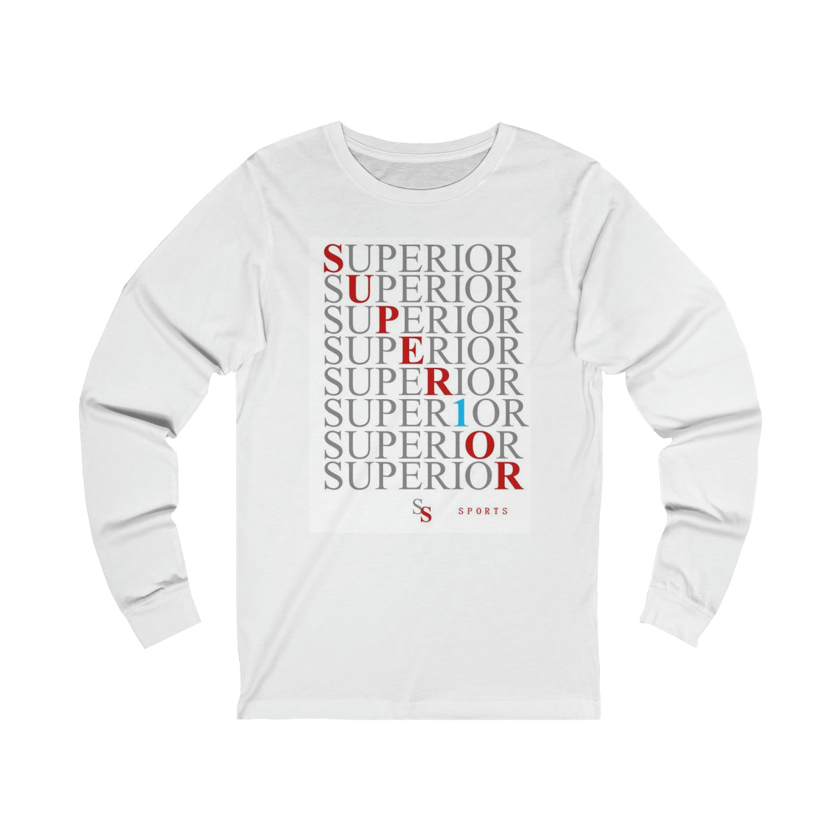 Men Long Sleeve Repeat Superior SS Tee