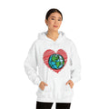 Ladies Hoodie Heart Globe Ladies