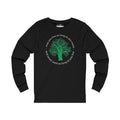 Ladies Long Sleeve Tree in black Tee