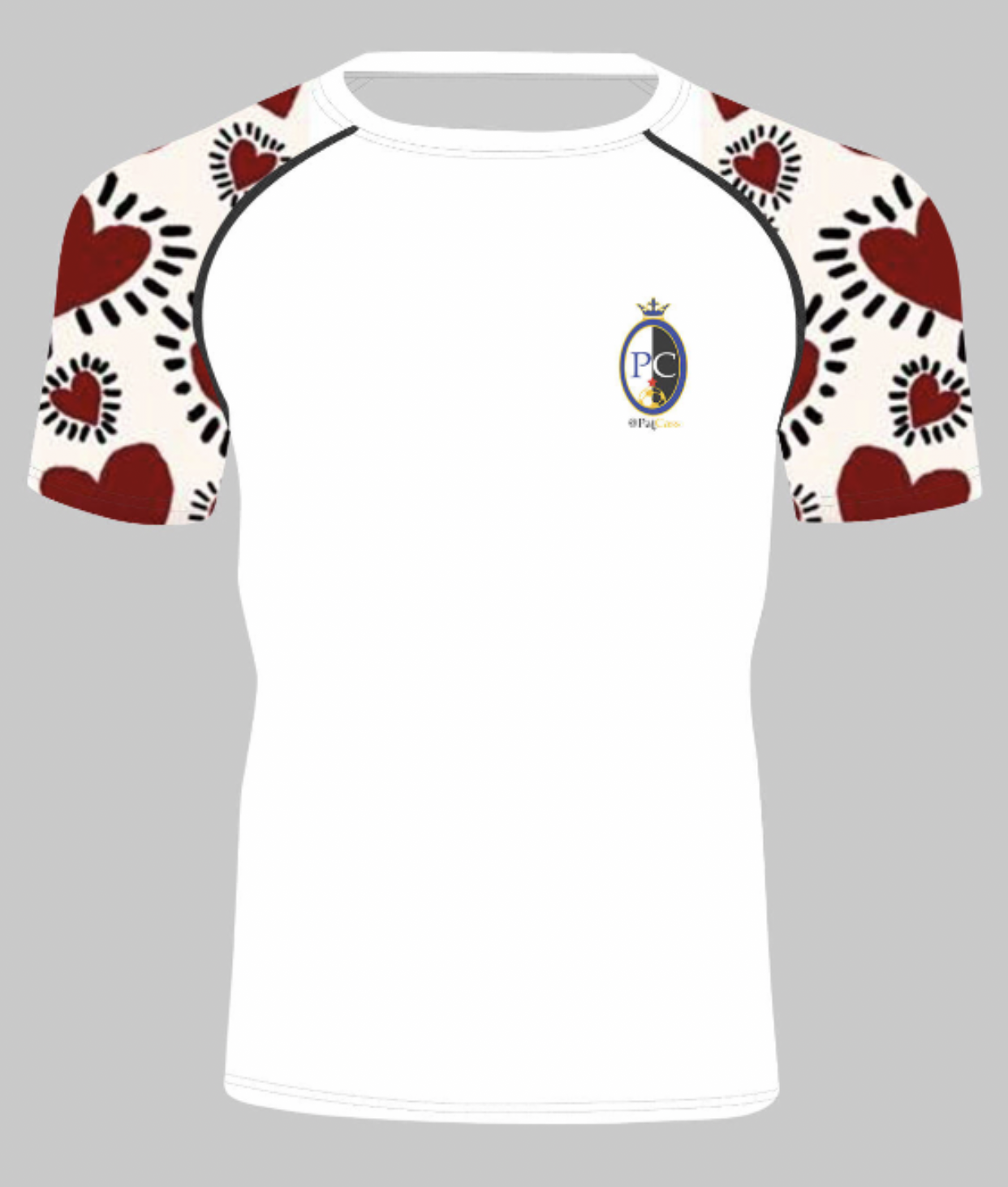 White with Hearts Rashguard