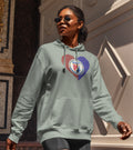 HAITI WOMEN HOODED SWEATSHIRT HEATHER-GRAY