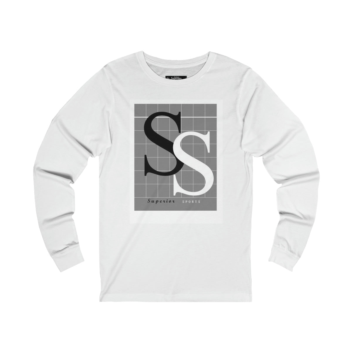 Men Long Sleeve Big SS Blocks Tee