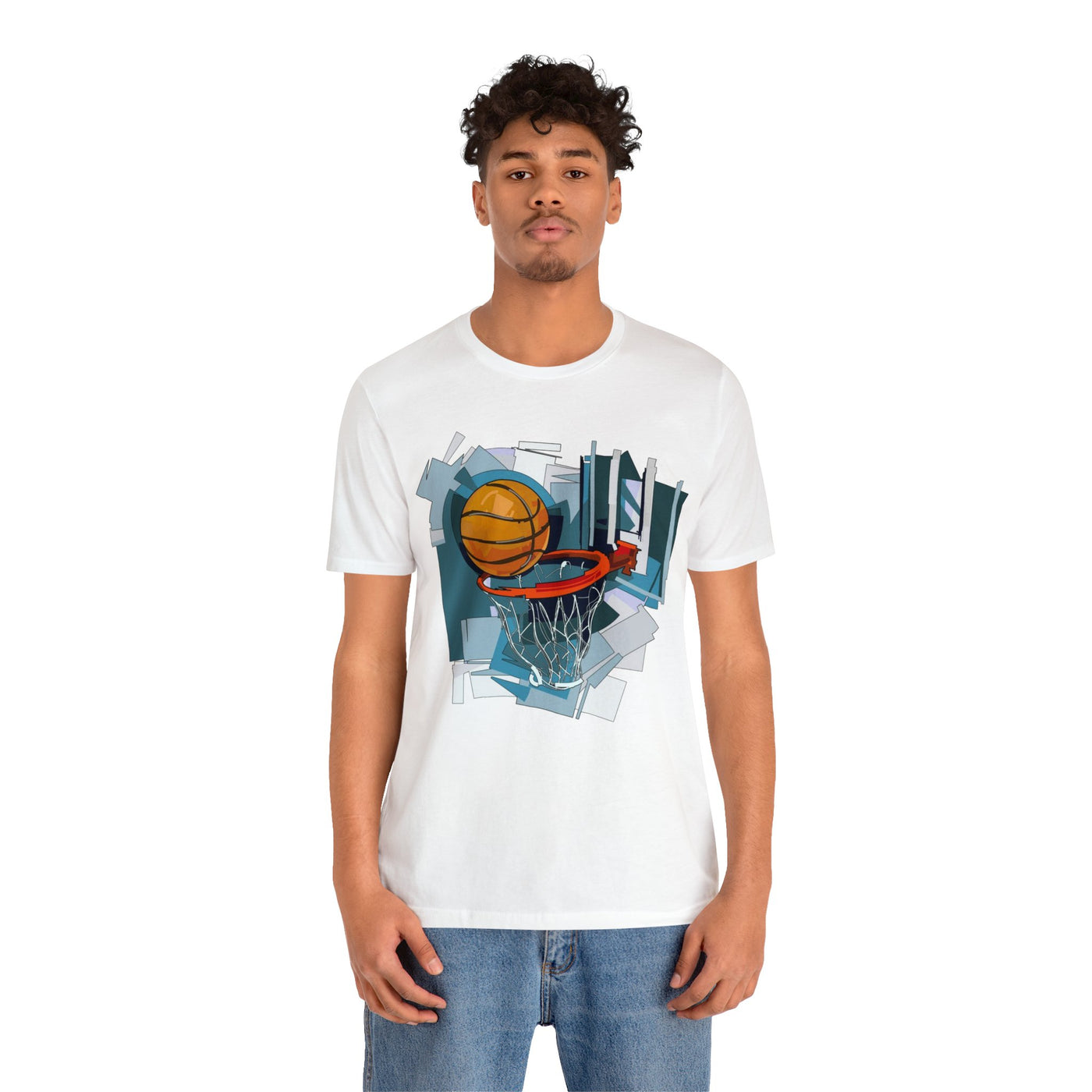 Basketball & Hoop Short Sleeve Tee