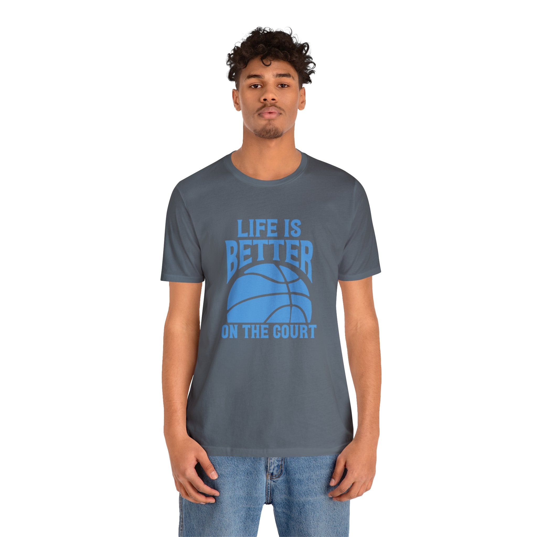 Life is better on the court Short Sleeve Tee