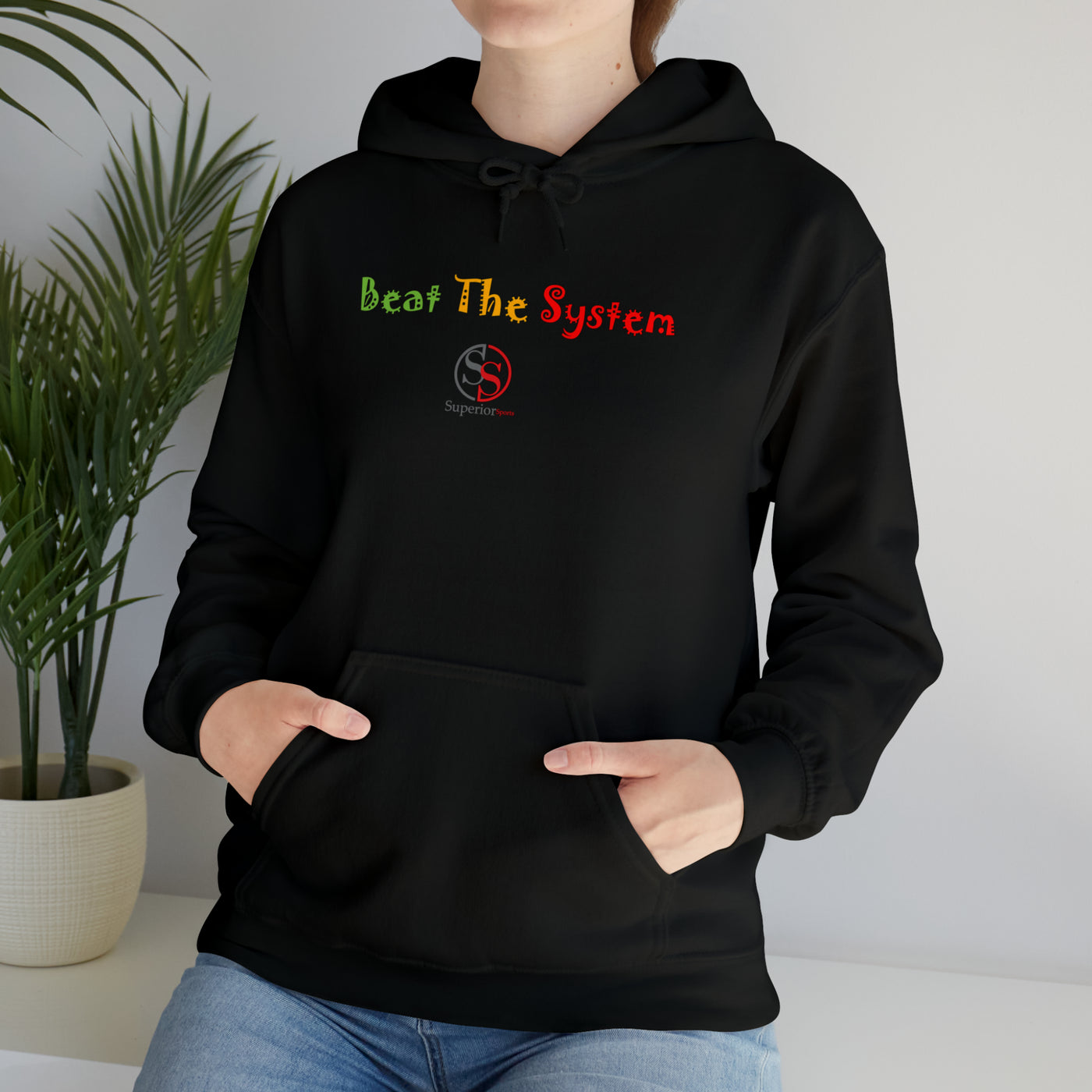 SS Beat The System Unisex Heavy Blend™ Hooded Sweatshirt