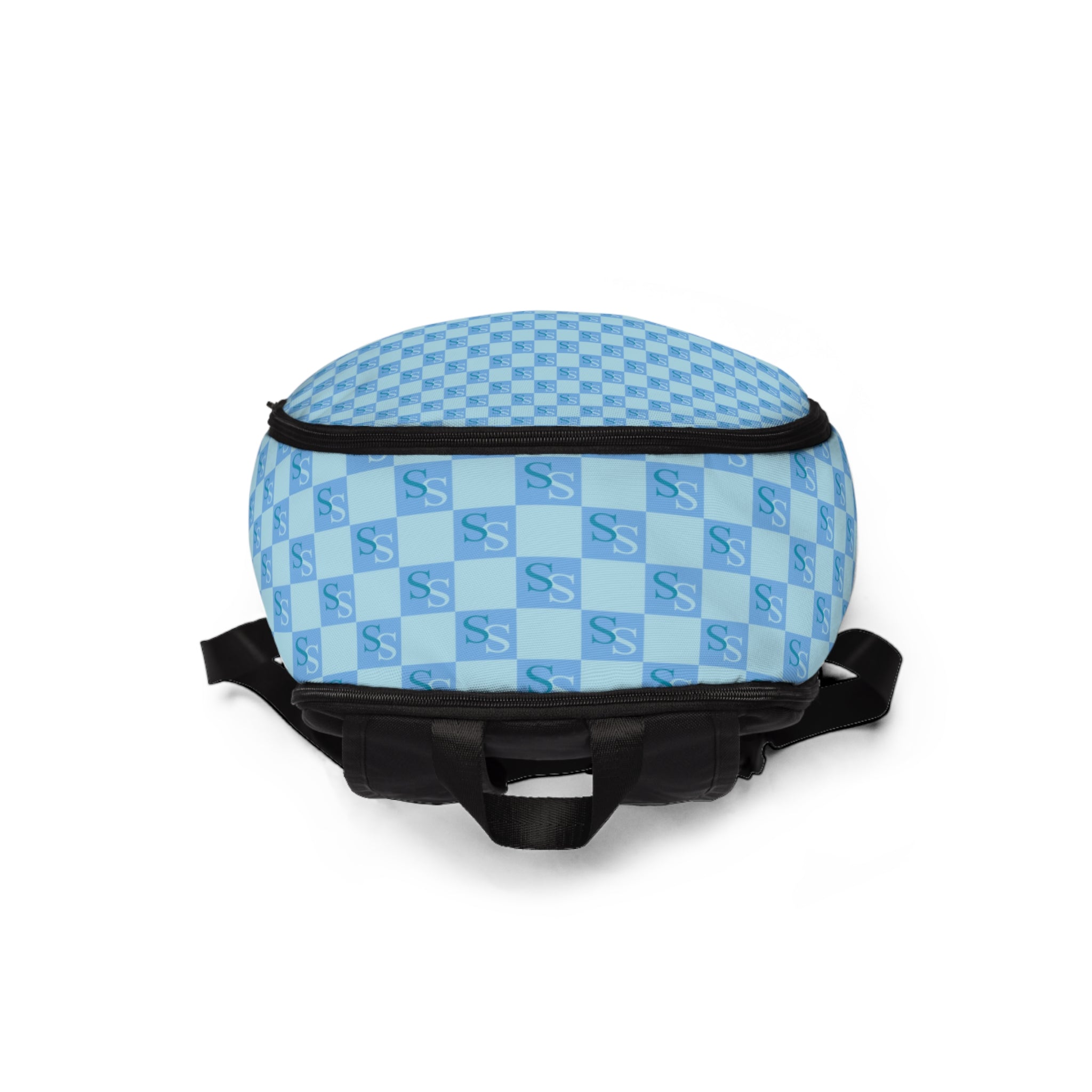 Light Blue Unisex Fabric Backpack