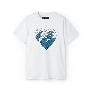 Heart Waves Unisex Ultra Cotton Tee