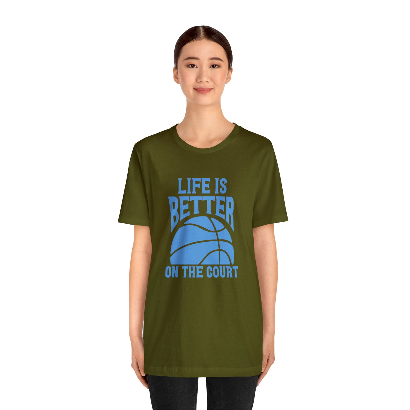 Life is better on the court Short Sleeve Tee