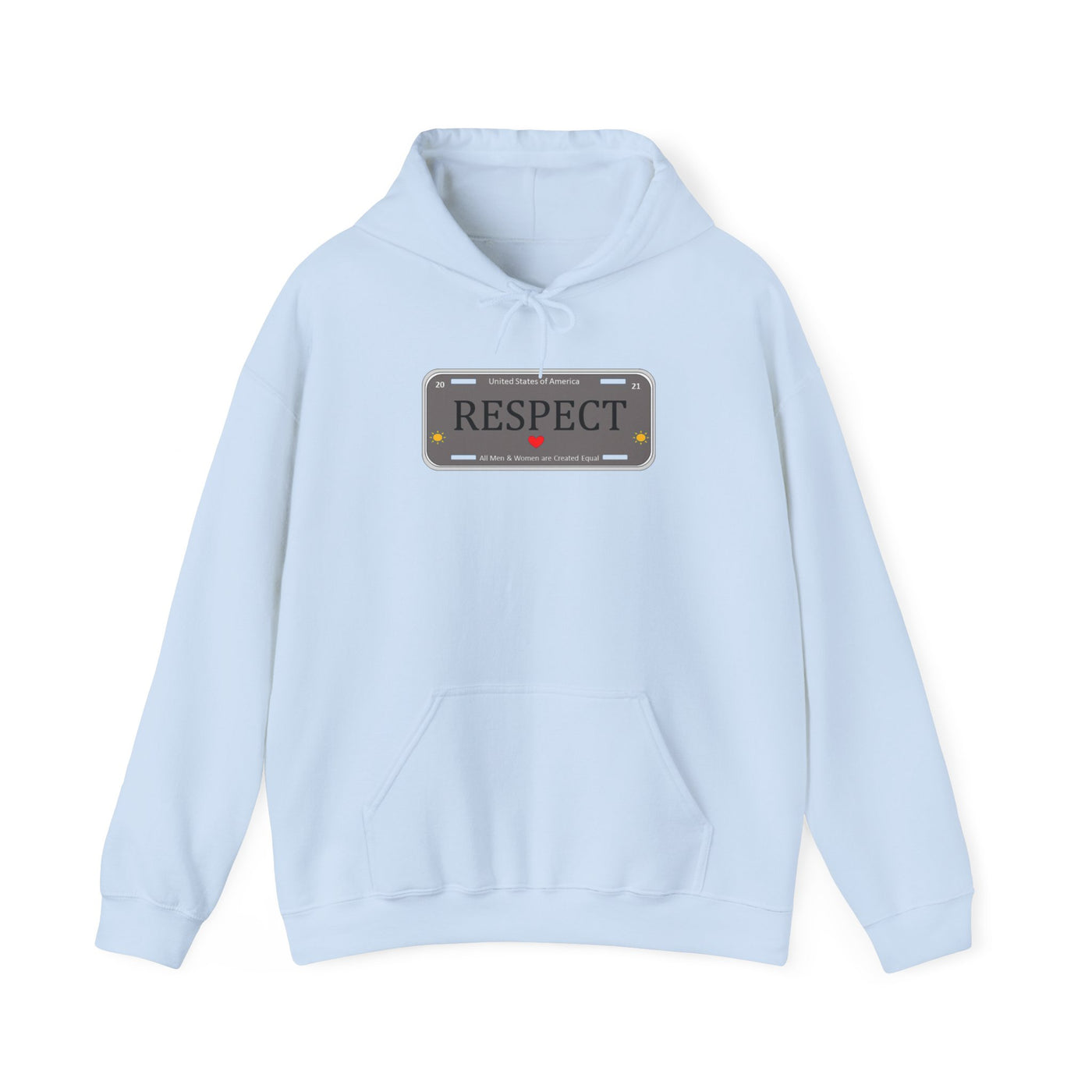 RESPECT Gray Unisex Heavy Blend™ Hooded Sweatshirt