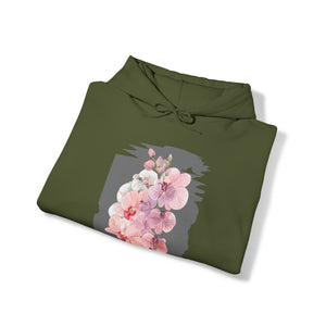 Pink Orchids Unisex Heavy Blend™ Hooded Sweatshirt