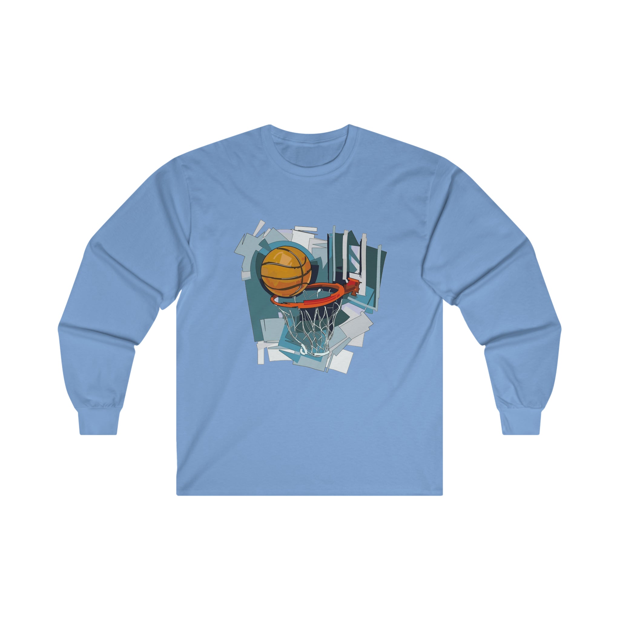 Basketball & Rim Long Sleeve Tee