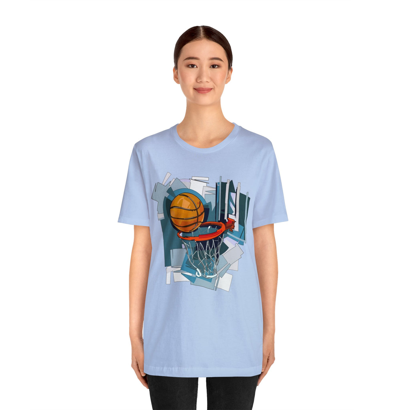 Basketball & Hoop Short Sleeve Tee