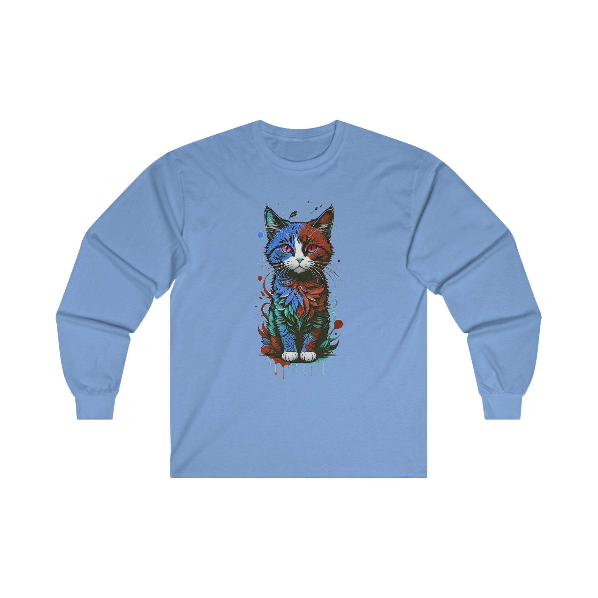 Blue Cat Long Sleeve Tee