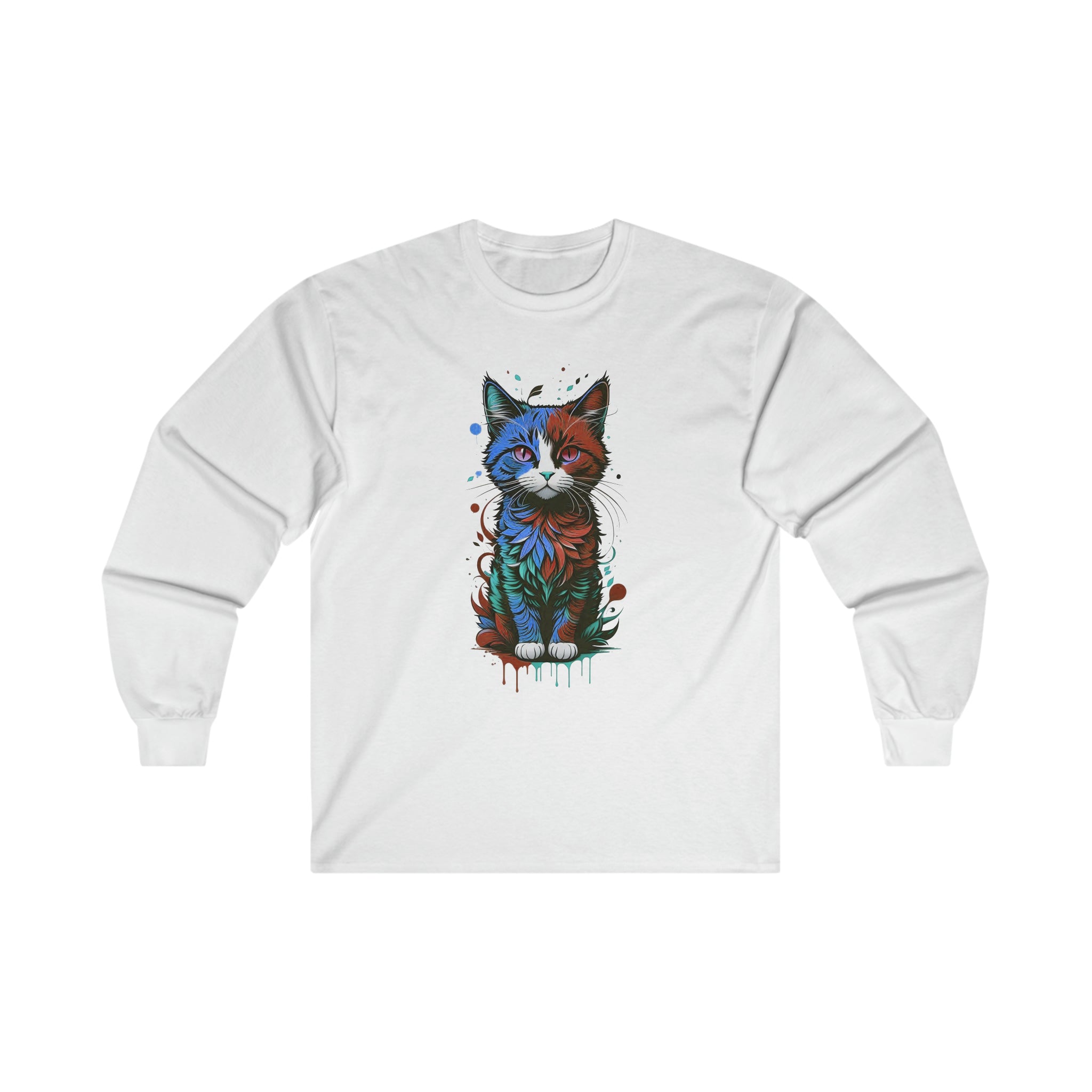 Blue Cat Long Sleeve Tee