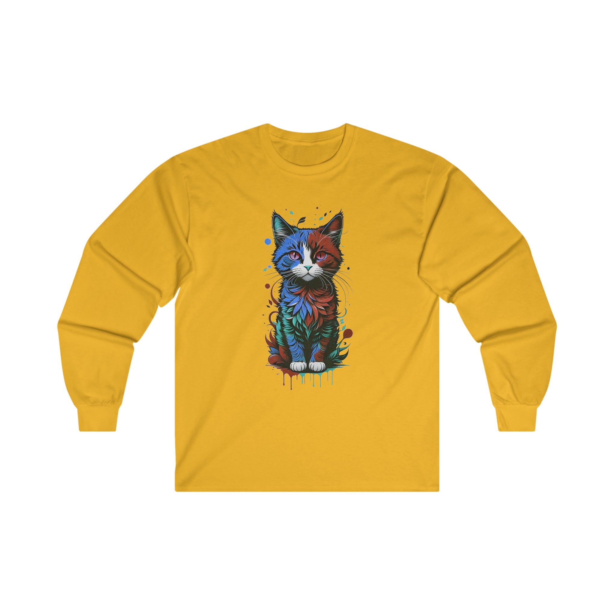 Blue Cat Long Sleeve Tee