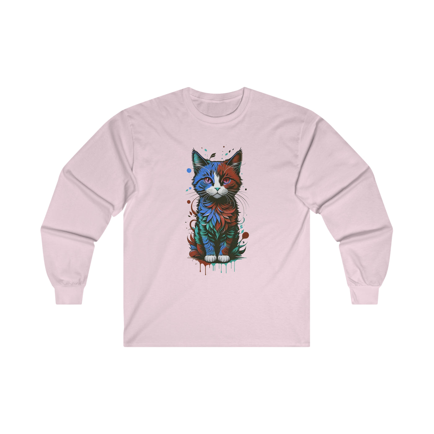 Blue Cat Long Sleeve Tee