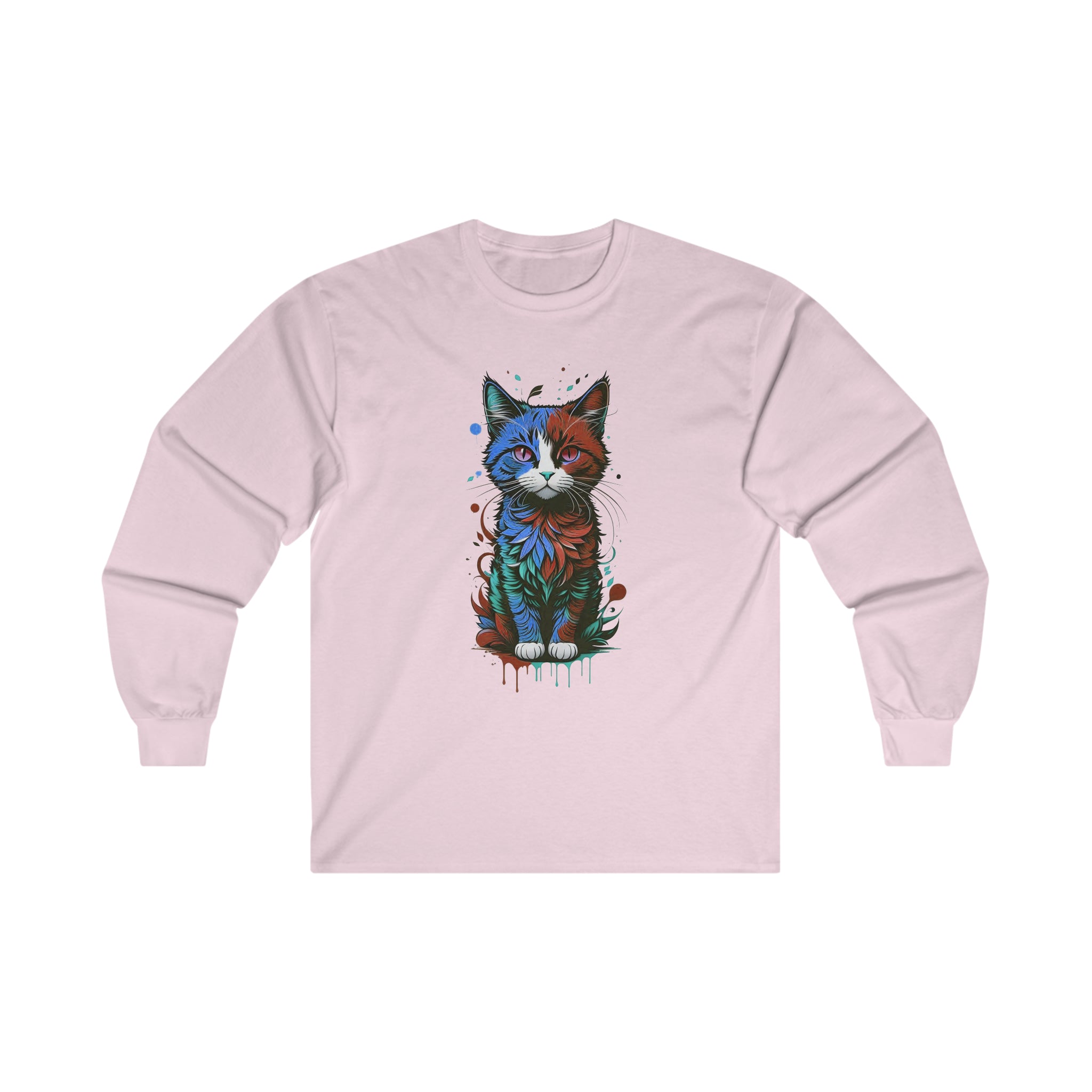 Blue Cat Long Sleeve Tee