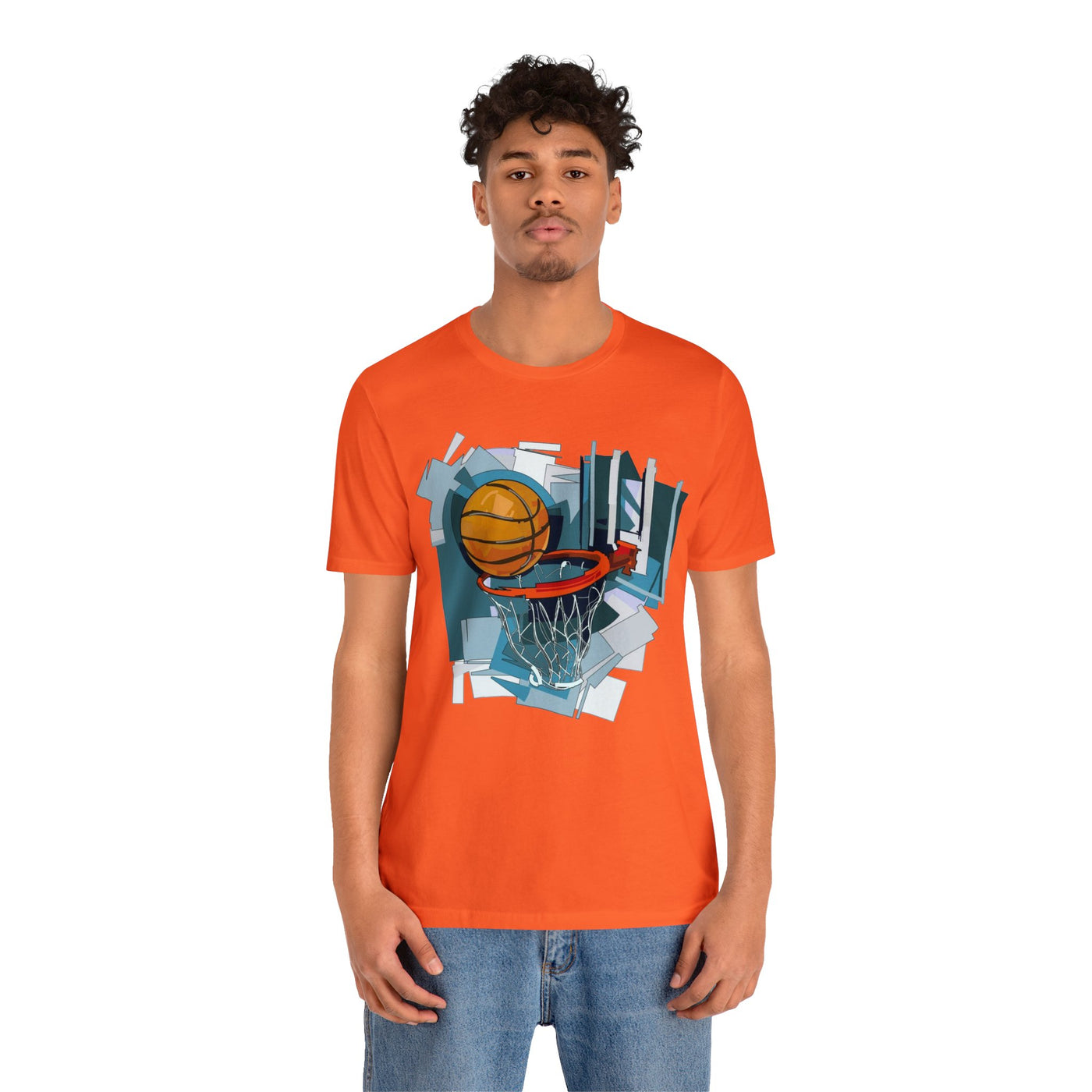 Basketball & Hoop Short Sleeve Tee