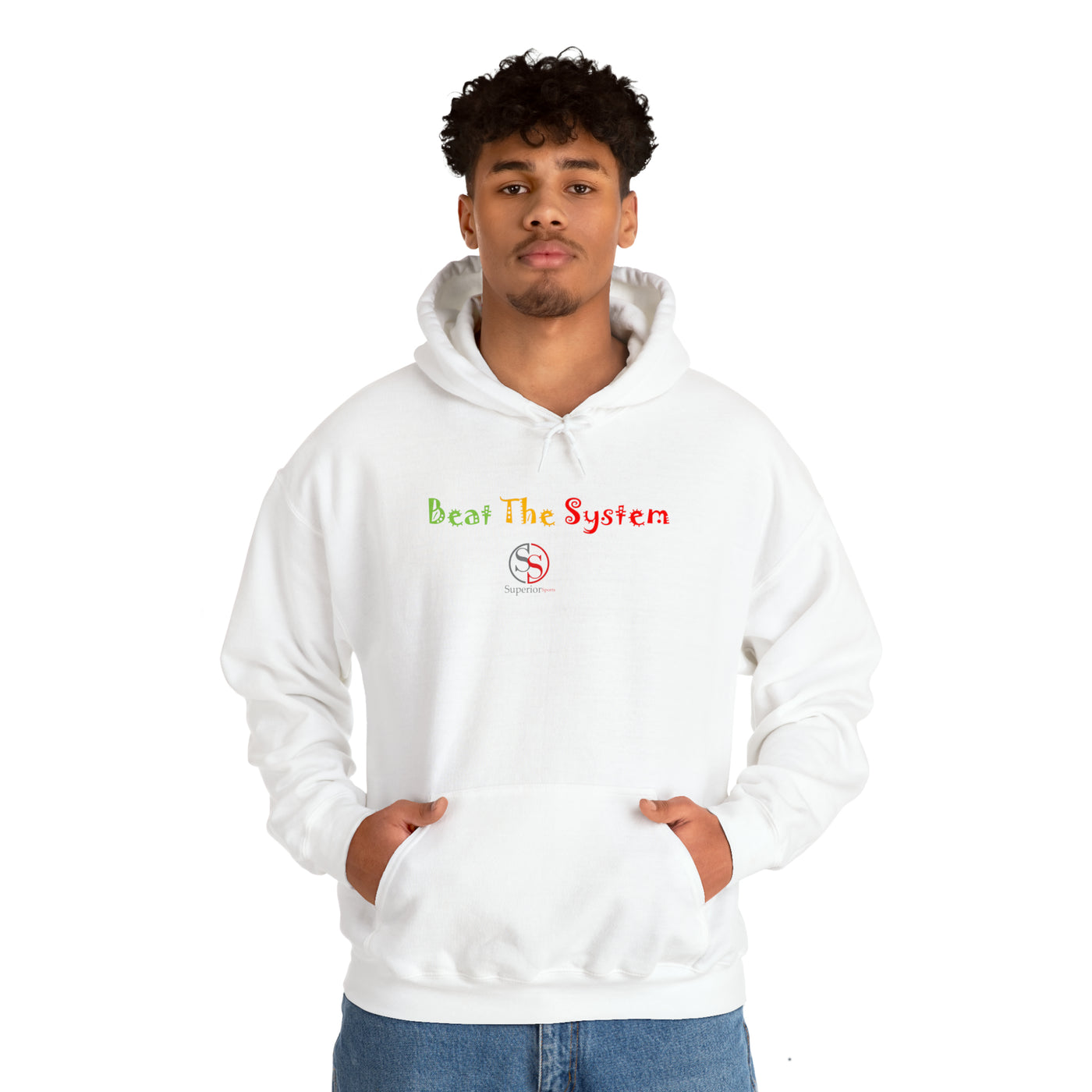 SS Beat The System Unisex Heavy Blend™ Hooded Sweatshirt
