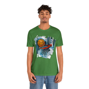 Basketball & Hoop Short Sleeve Tee