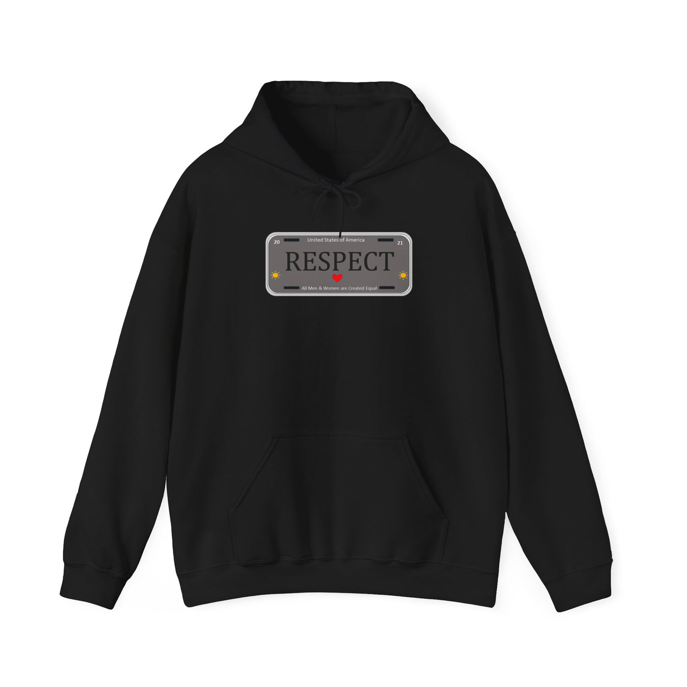 RESPECT Gray Unisex Heavy Blend™ Hooded Sweatshirt