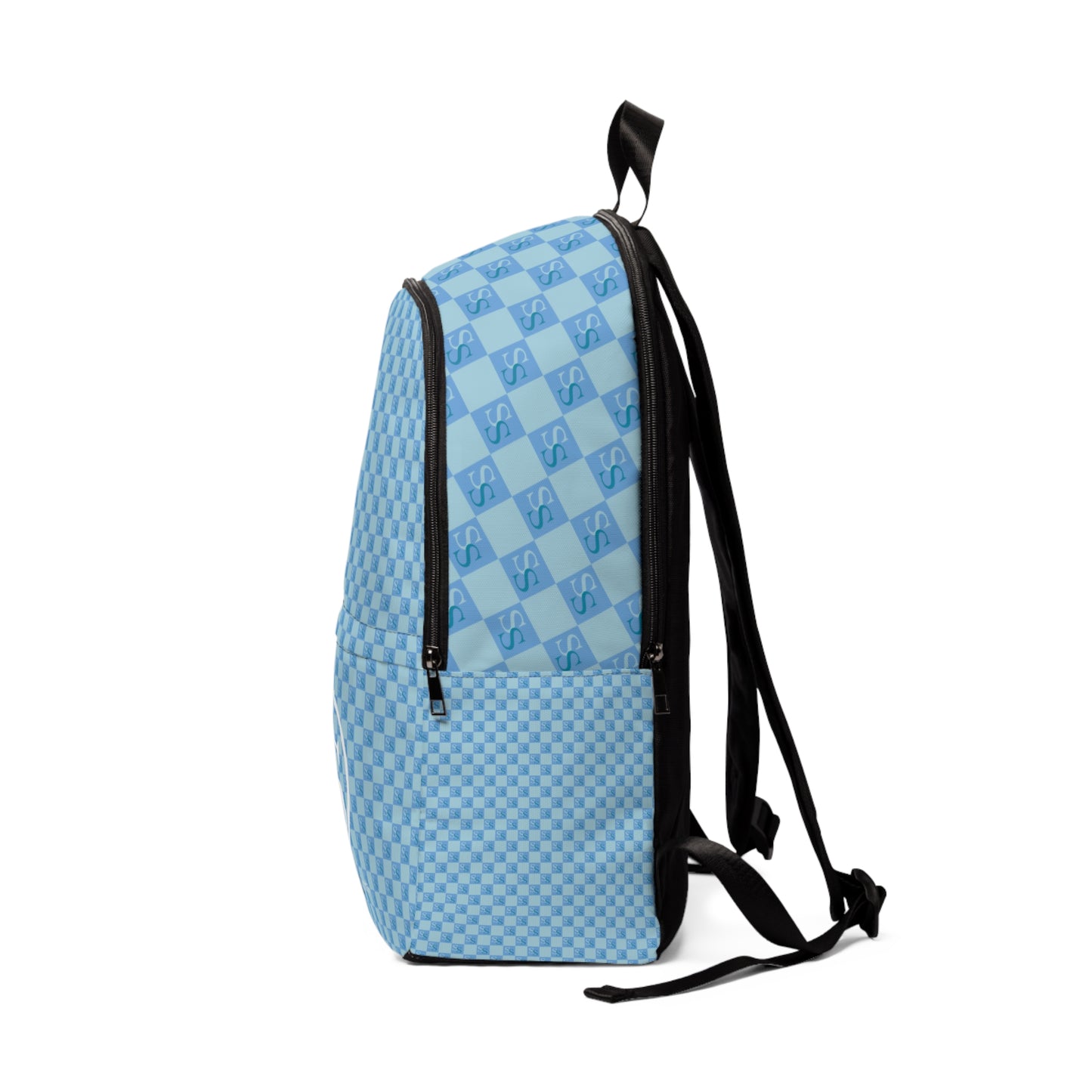 Light Blue Unisex Fabric Backpack