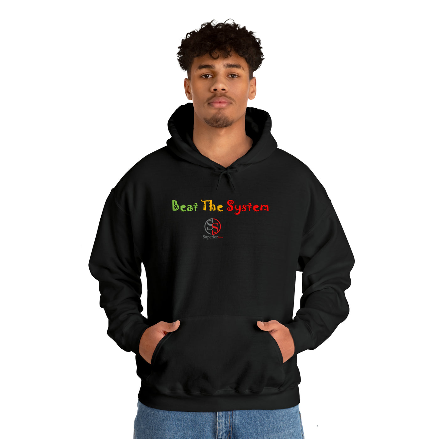 SS Beat The System Unisex Heavy Blend™ Hooded Sweatshirt
