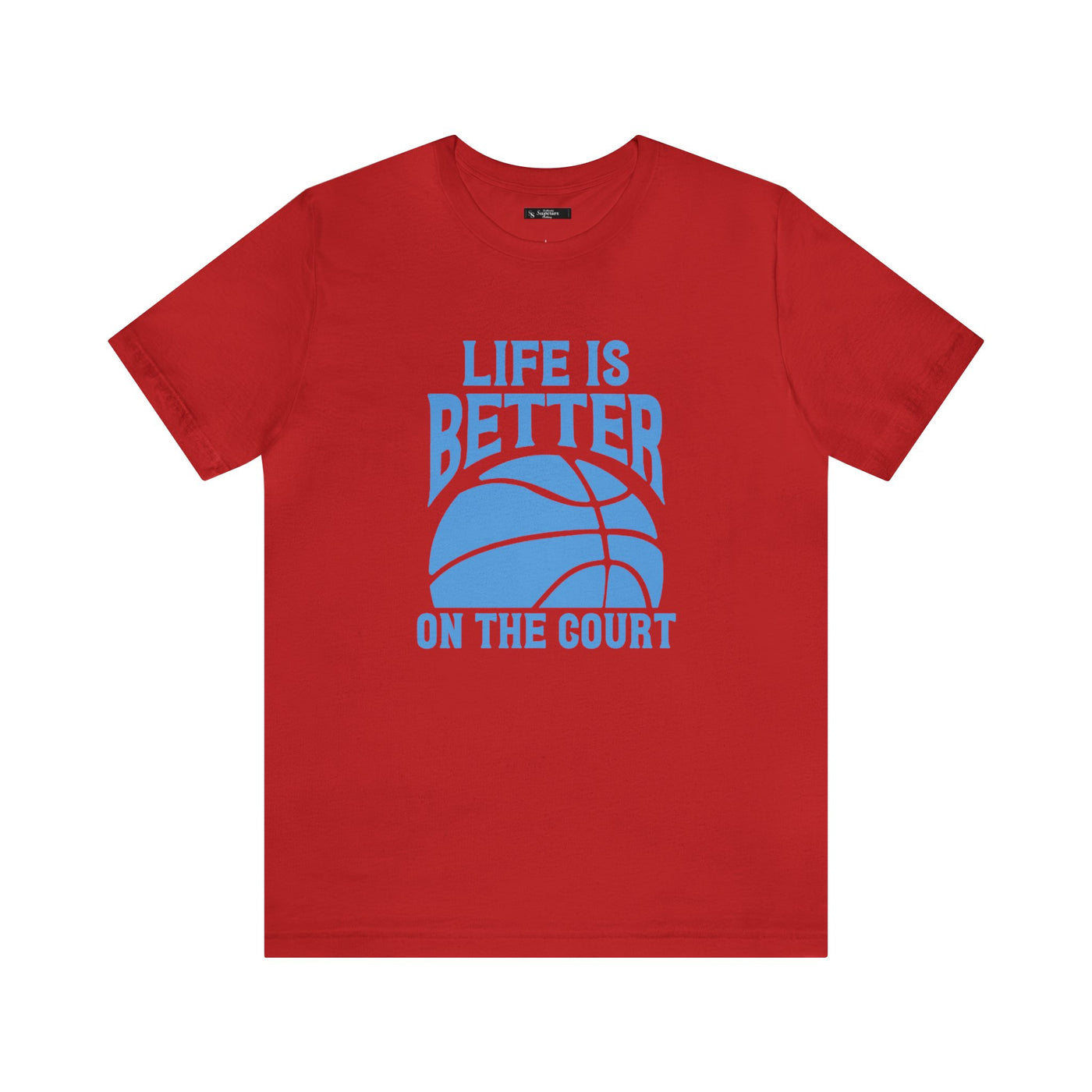 Life is better on the court Short Sleeve Tee