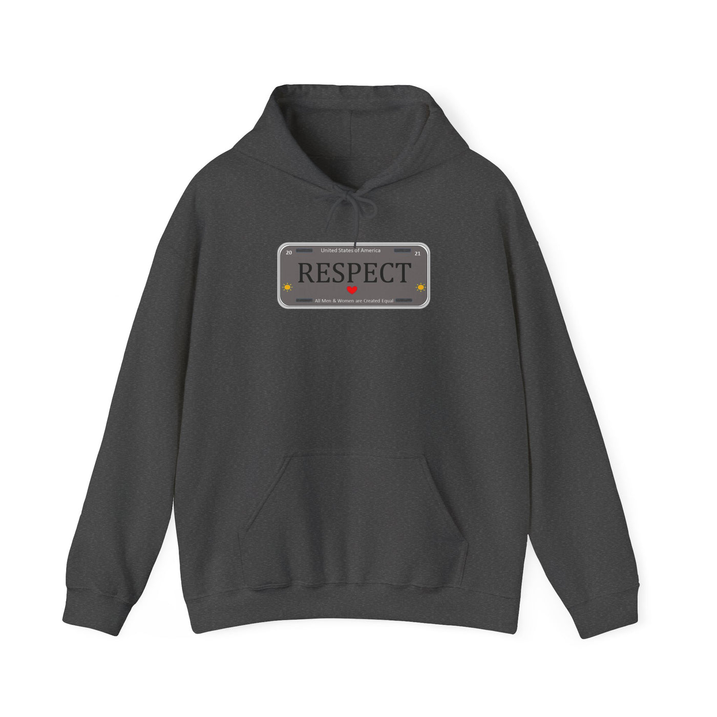 RESPECT Gray Unisex Heavy Blend™ Hooded Sweatshirt
