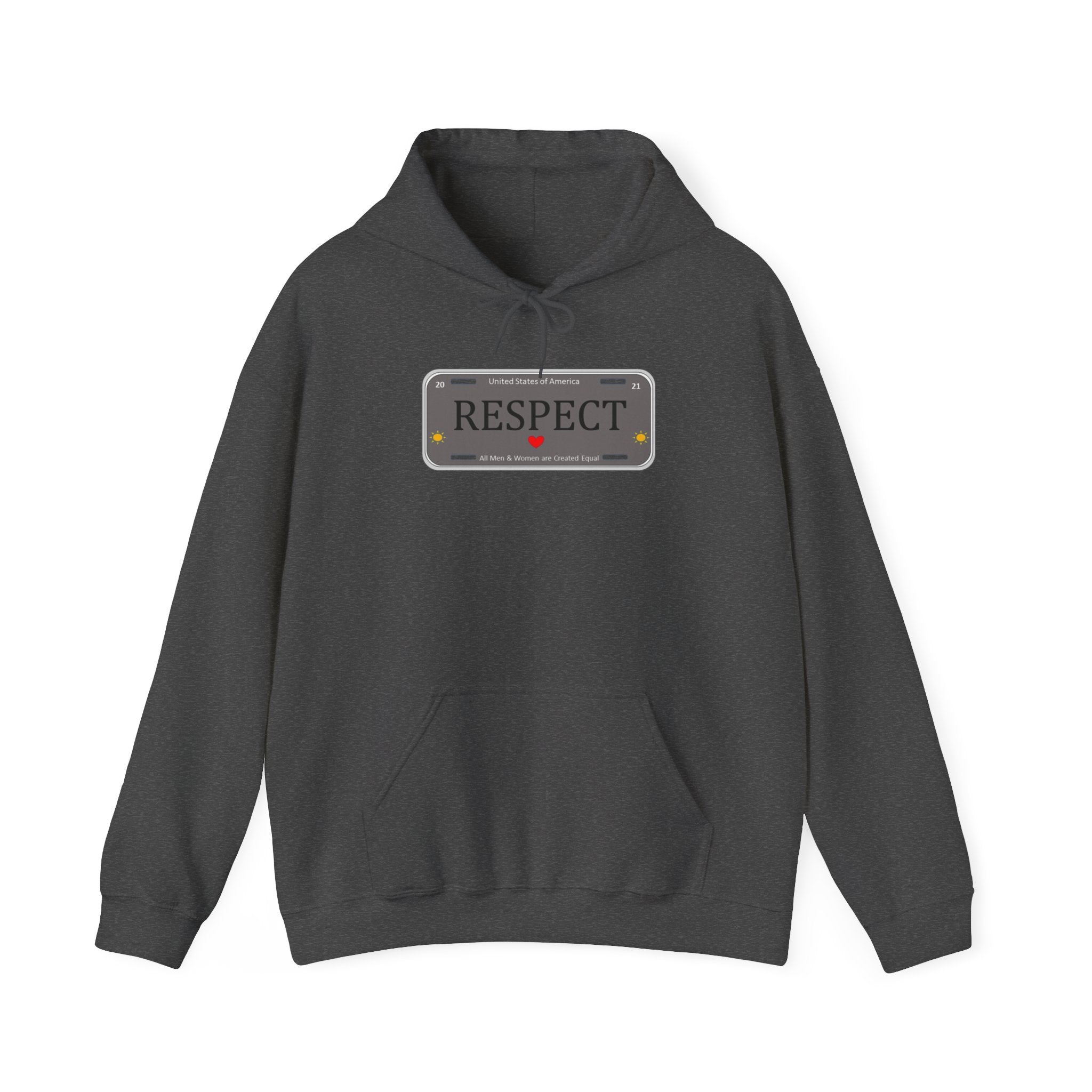 RESPECT Gray Unisex Heavy Blend™ Hooded Sweatshirt