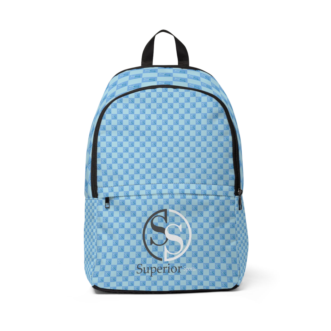 Light Blue Unisex Fabric Backpack
