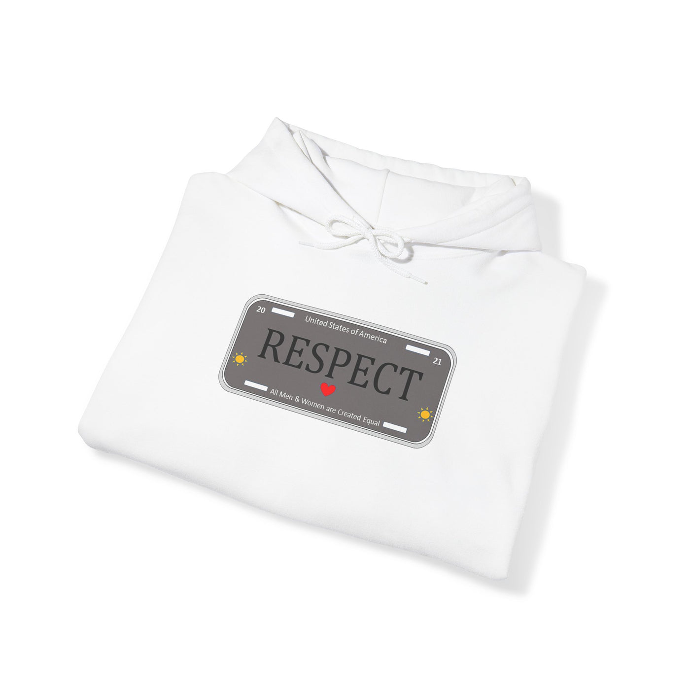 RESPECT Gray Unisex Heavy Blend™ Hooded Sweatshirt