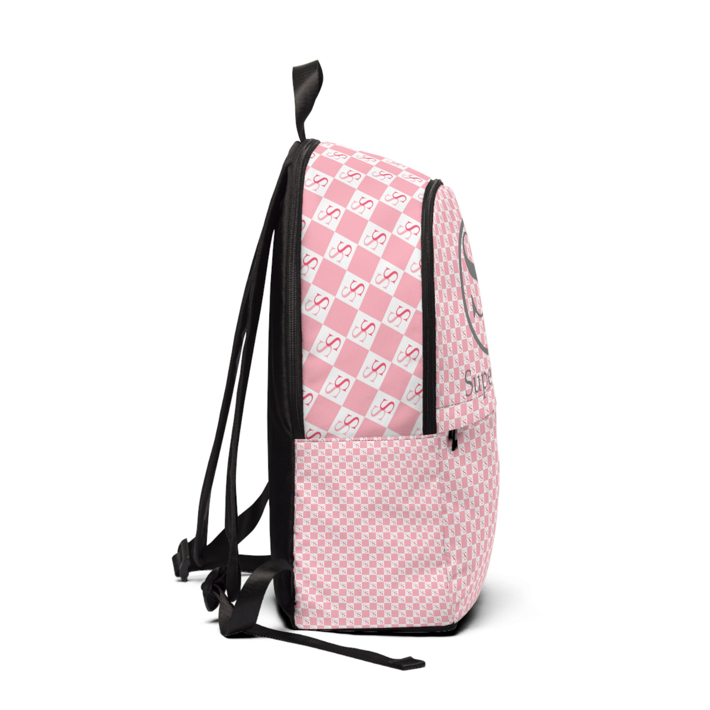 Pink Unisex Fabric Backpack