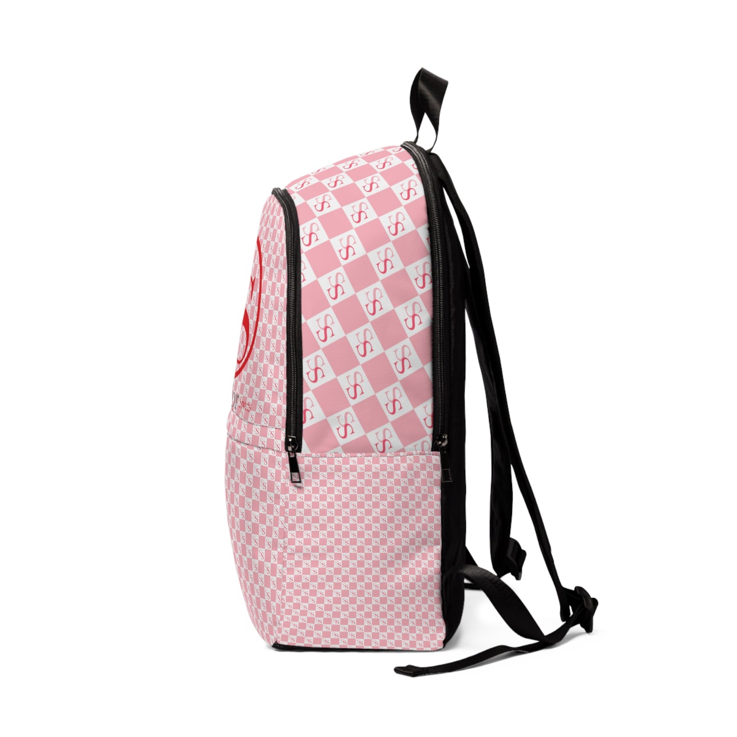 Pink Unisex Fabric Backpack