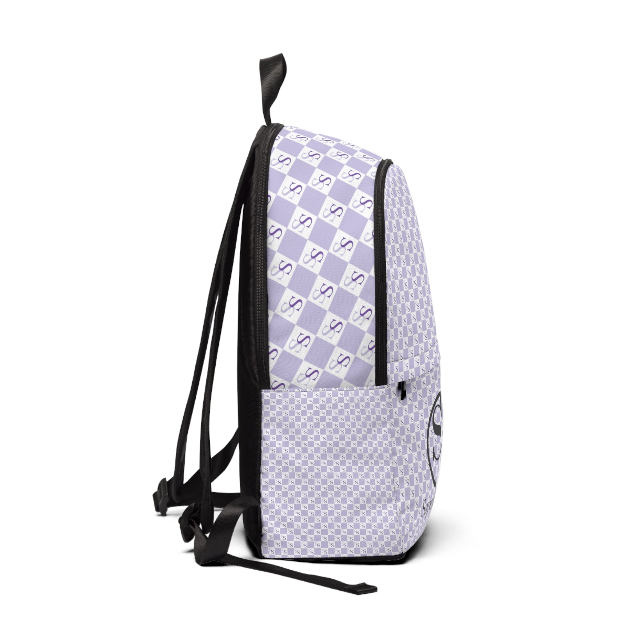 Light Purple Unisex Fabric Backpack