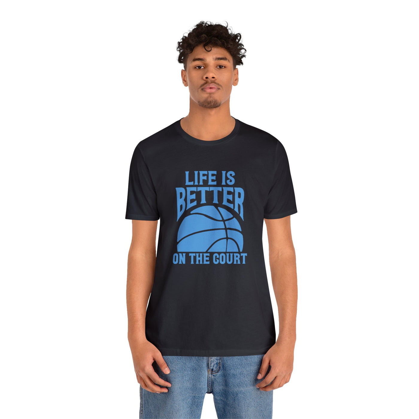 Life is better on the court Short Sleeve Tee
