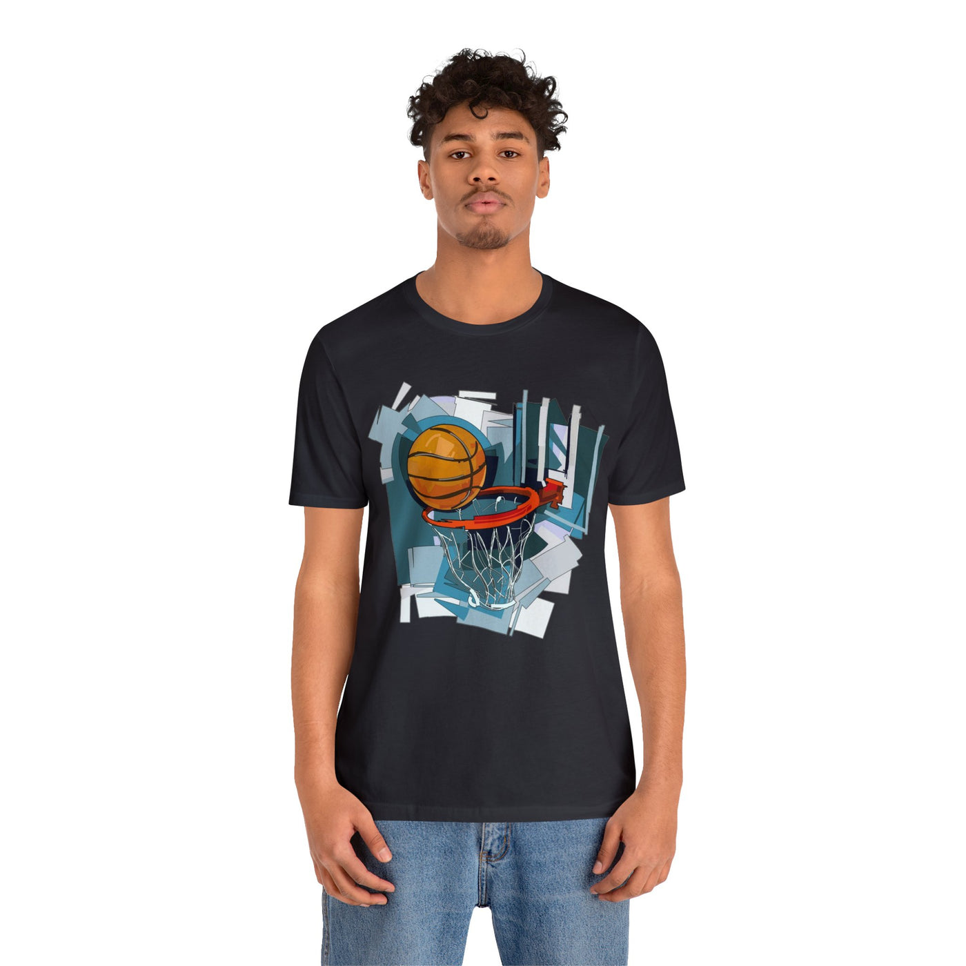 Basketball & Hoop Short Sleeve Tee