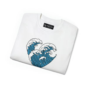 Heart Waves Unisex Ultra Cotton Tee