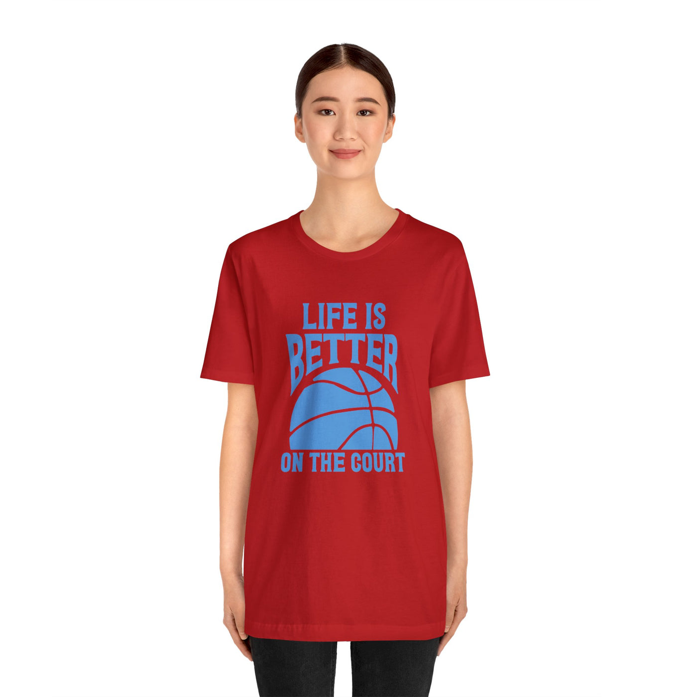 Life is better on the court Short Sleeve Tee
