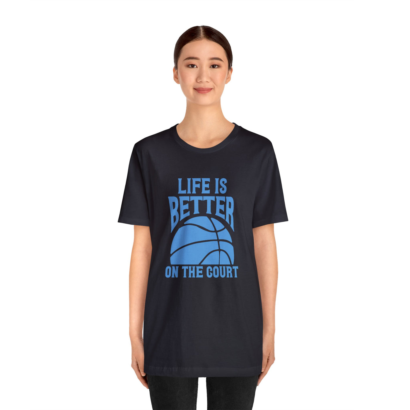 Life is better on the court Short Sleeve Tee