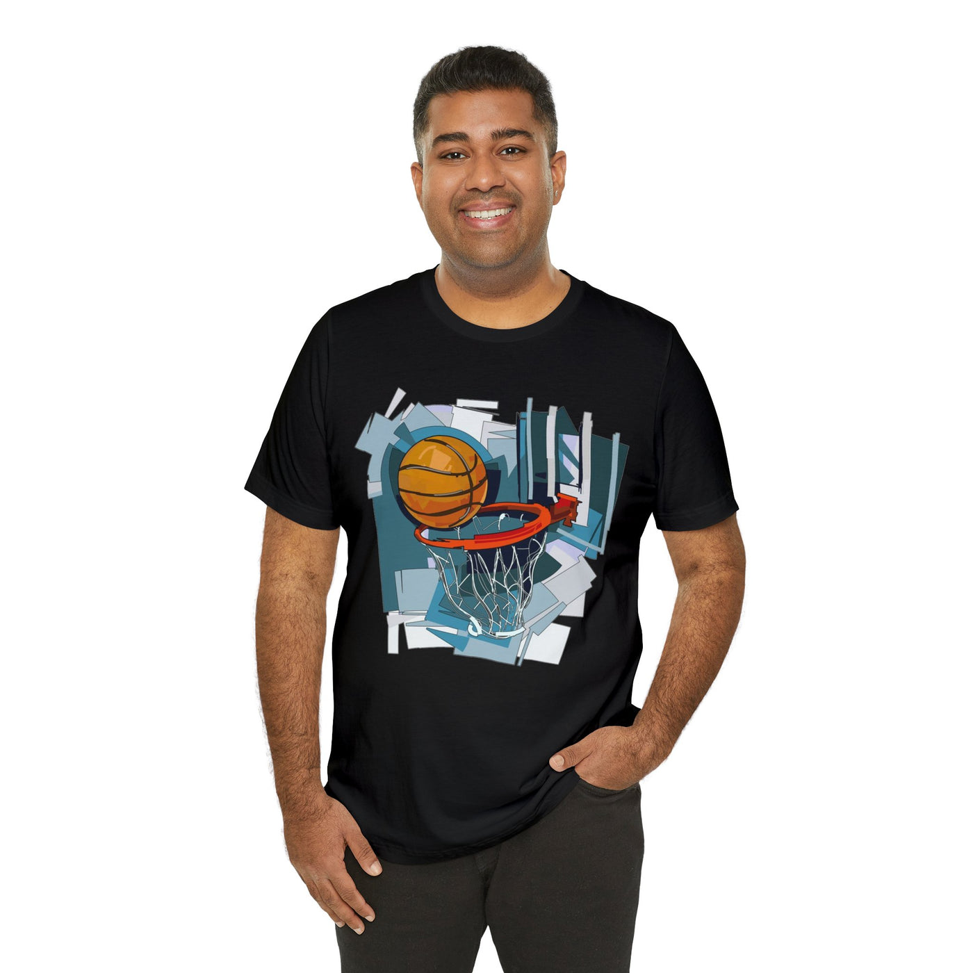 Basketball & Hoop Short Sleeve Tee