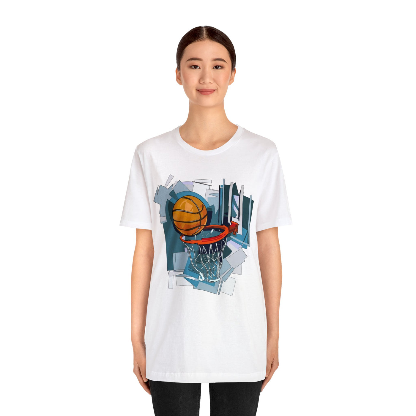 Basketball & Hoop Short Sleeve Tee