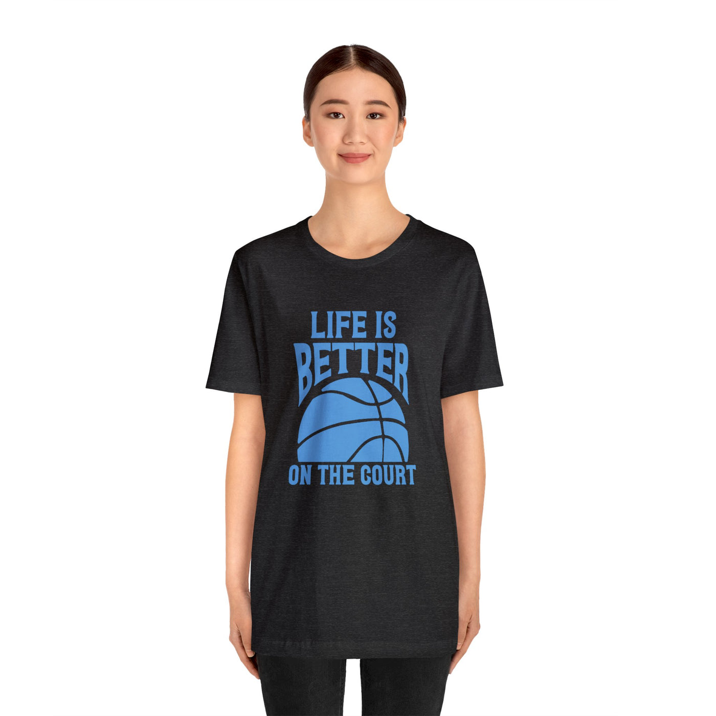 Life is better on the court Short Sleeve Tee