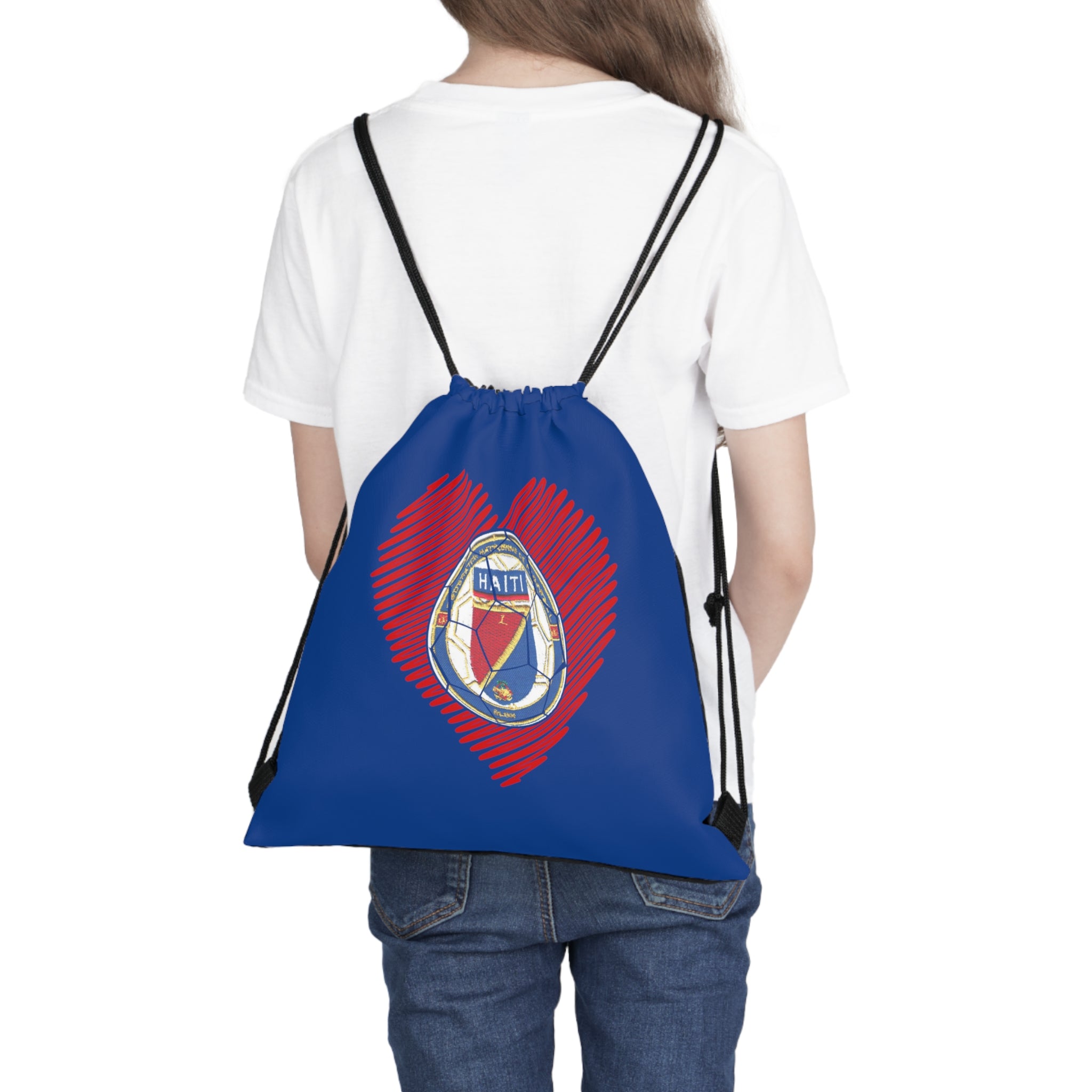 Haiti Futbol Outdoor Drawstring Bag