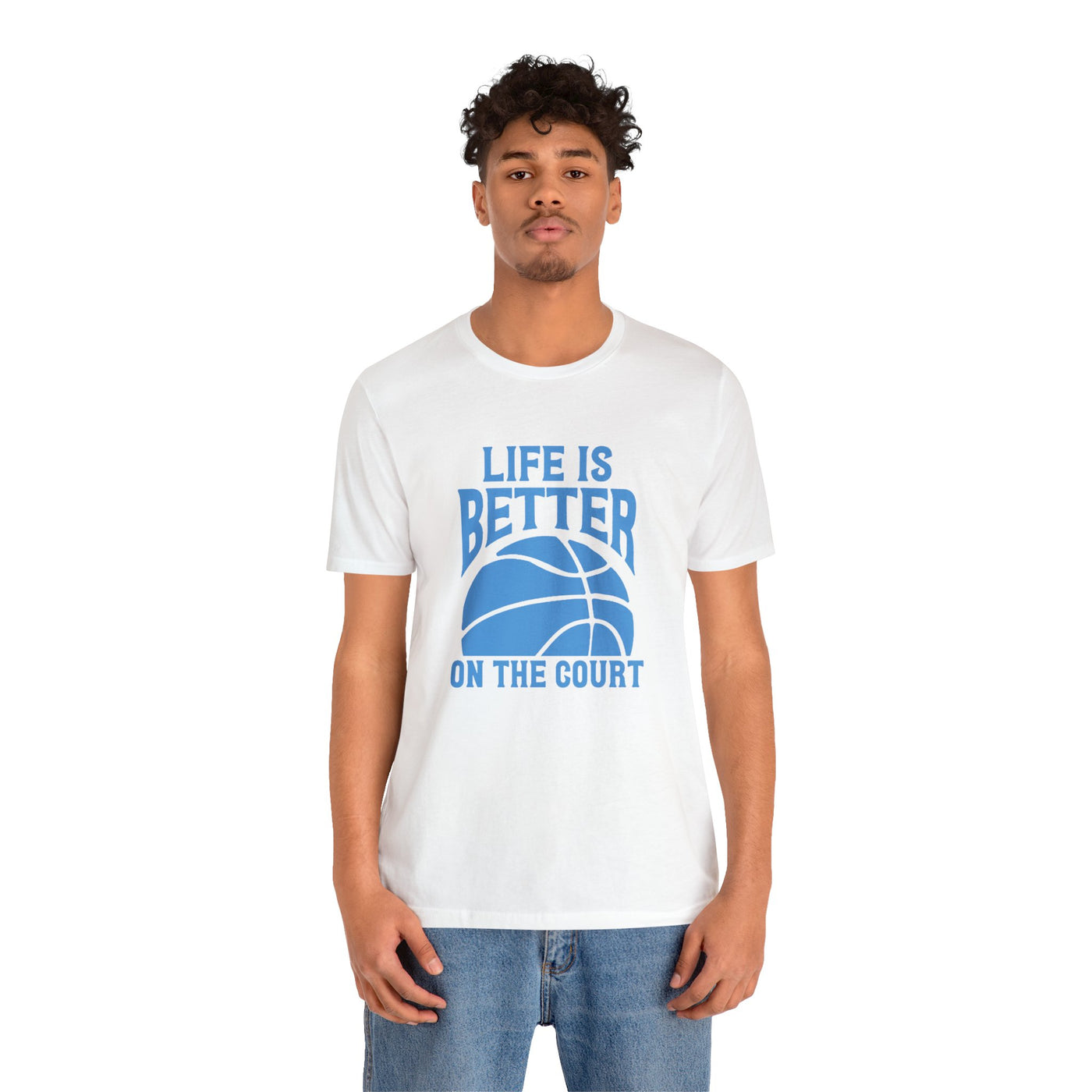 Life is better on the court Short Sleeve Tee