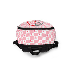 Pink Unisex Fabric Backpack