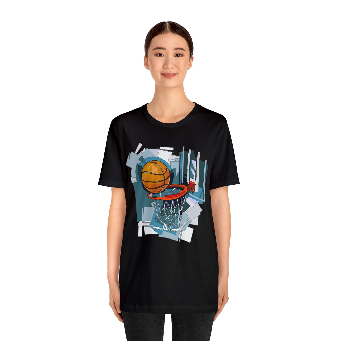 Basketball & Hoop Short Sleeve Tee